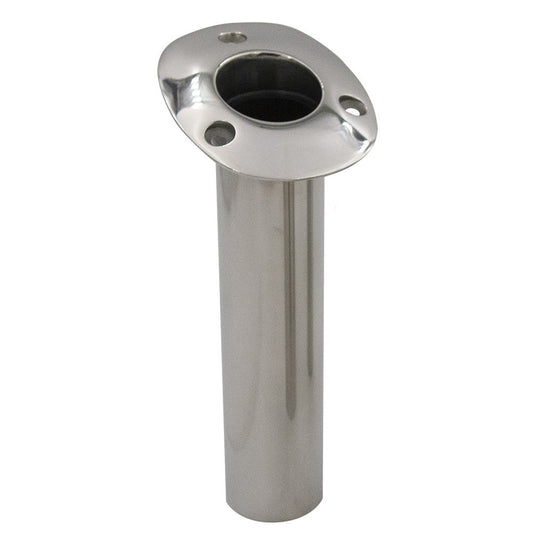 C.E. Smith Flush Mount Rod Holder - 15 Degree - Black Liner - No Logo