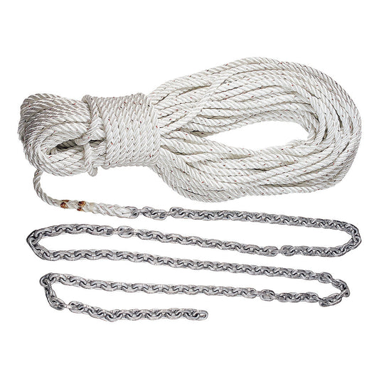 Lewmar Anchor Rode 5' of 1/4" G4 Chain & 100' of 1/2" Rope w/Shackle